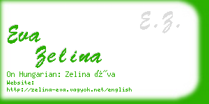 eva zelina business card